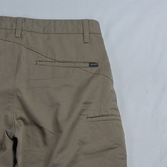 Volcom 30 x 10" Khaki Frickin' Solid Chino‎ Shorts - Picture 5 of 7